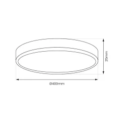 Plafon z regulowaną barwą światła MAQ 32W 3CCT Biały (ML1662) - Milagro