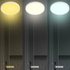 Plafon z regulowaną barwą światła MAQ 50W 3CCT Biały (ML1664) - Milagro