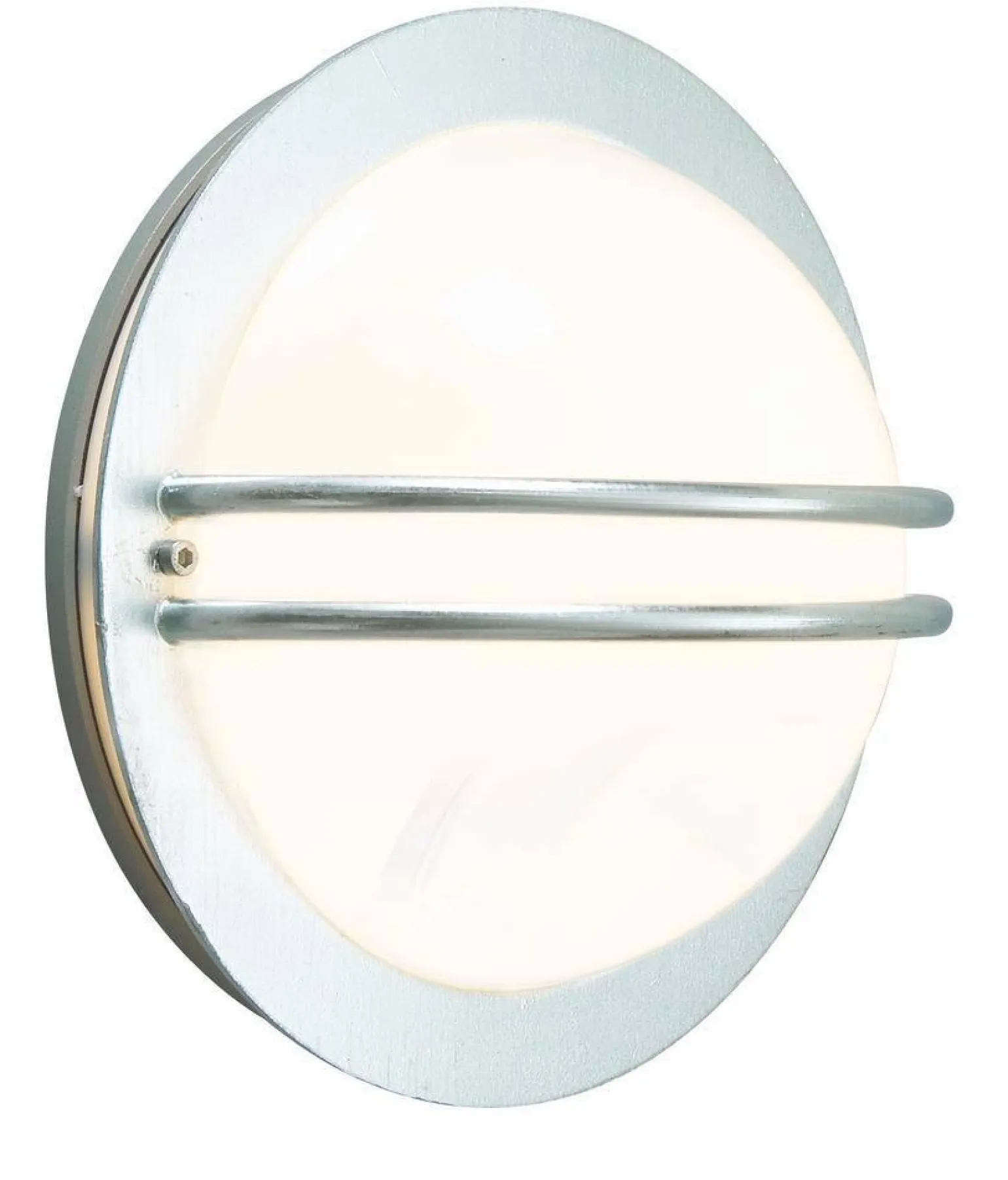 Plafon zewnętrzny BREMEN 631 GALVANIZED E27 LED 9W MILKY LAMPSHADE Norlys