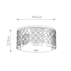 Plafon Ziggy (ZIGGY-F-M-LG) - Elstead Lighting