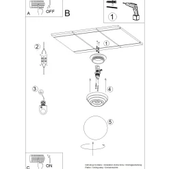 Plafon ZORI zielony IP44 (SL.1900) - Sollux Lighting