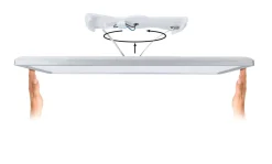 Plafoniera ATRIA SHINE LED Backlight DIM 22W 1800lm 580x200mm 3000K 230V chrom matowy / tworzywo sztuczne (PL70996) - PAULMANN