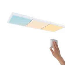 Plafoniera ATRIA SHINE LED Backlight DIM 22W 1800lm 580x200mm 3000/4000/6500K 230V biały matowy / tworzywo sztuczne (PL79927) - PAULMANN