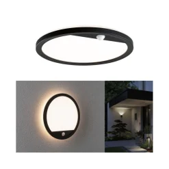 Plafoniera LAMINA LED 14.5W okrągła PIR 3000K IP44 230V czarny / tworzywo sztuczne (PL94664) - PAULMANN