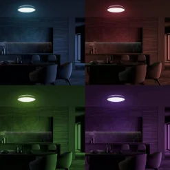 Plafoniera RINGO z pilotem i kolorowym światłem RGB 36W Ø390 mm (ML9965) - Milagro