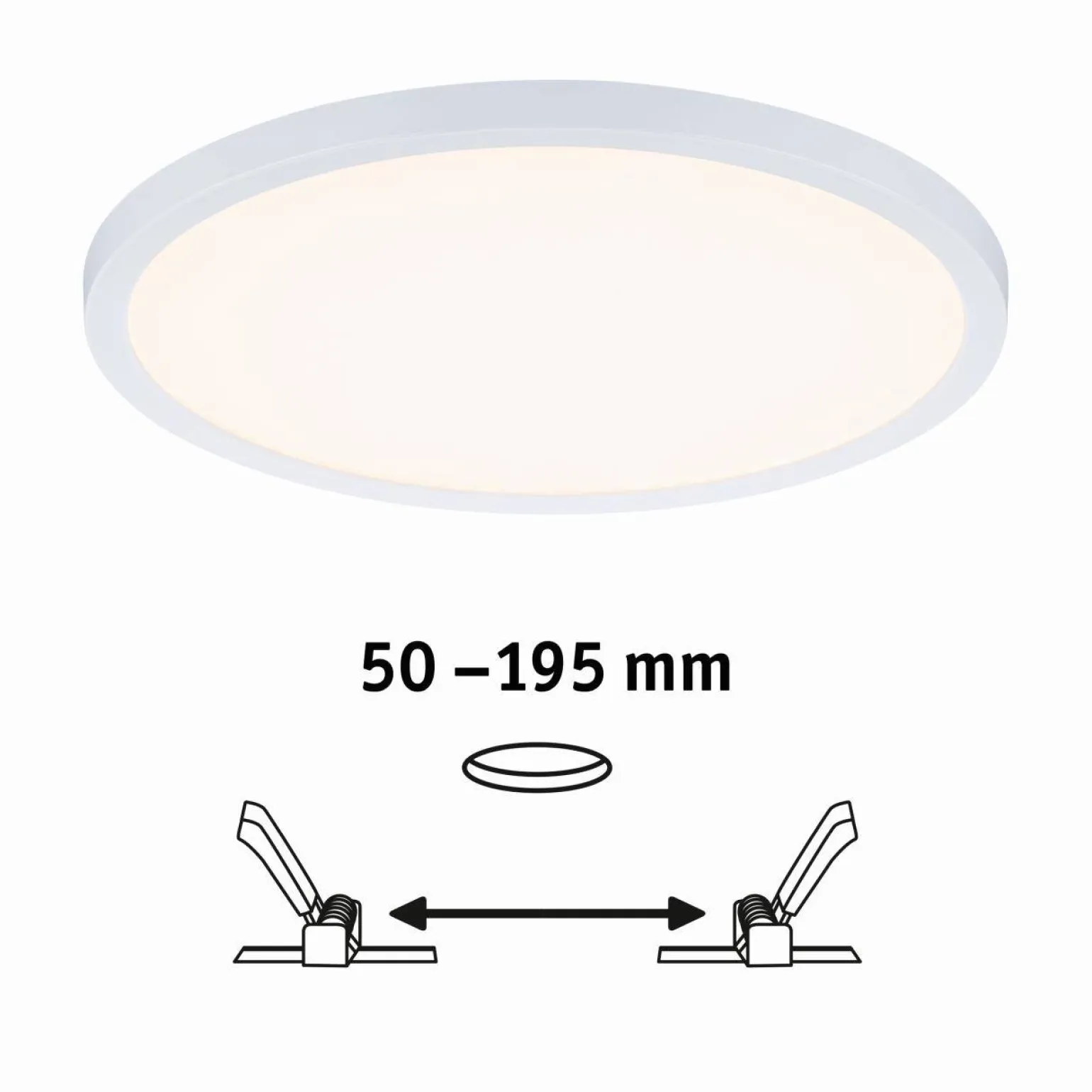 Plafoniera VariFit AREO LED DIM 16W 1400lm 3000K okrągła 230mm IP44 230V biały matowy / tworzywo sztuczne (PL93050) - PAULMANN