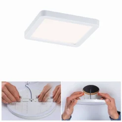 Plafoniera VariFit AREO LED 13W 1200lm 3000K okrągła 175mm IP44 230V satynowy nikiel / tworzywo sztuczne (PL93032) - PAULMANN