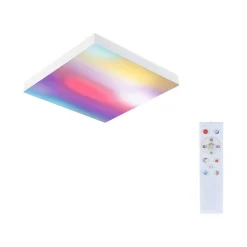 Plafoniera VELORA LED RGBW DIM Rainbow 13W 1140lm + pilot 295x295mm 3000-6500K 230V biały / metal (PL79904) - PAULMANN