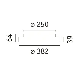 Plafoniera VOLEA 18W DIM 320MM 2120lm 3000K IP44 230V biały / srebrny/ tworzywo sztuczne (PL71177) - PAULMANN