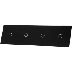 Poczwórny czarny panel szklany (701111-62) LIVOLO