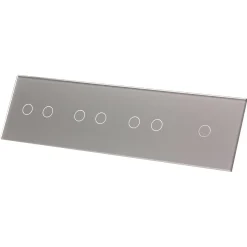 Poczwórny srebrny panel szklany (701222-64) LIVOLO