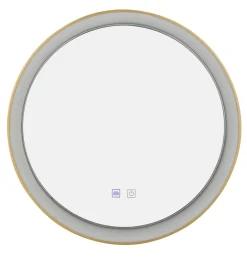 Podświetlane i podgrzewane lustro SERGIO MIRROR 80 HEATED CCT SWITCH Złoty (AZ5822) - Azzardo
