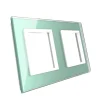 Podwójna ramka szklana w kolorze Zielonym (GPF-2-68) LIVOLO