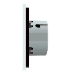 Podwójny dotykowy panel szklany w kolorze Czarnym 2+1 (VL-C7012-62) LIVOLO