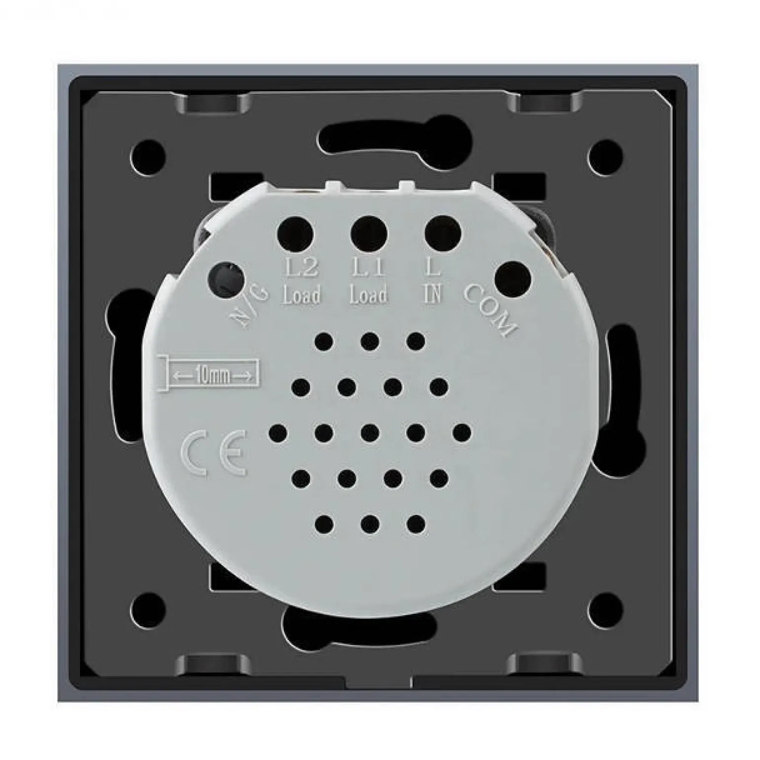 Podwójny dotykowy panel szklany w kolorze Srebrnym 2+1 (VL-C7012-64) LIVOLO