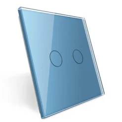 Podwójny niebieski panel szklany (702-69) LIVOLO