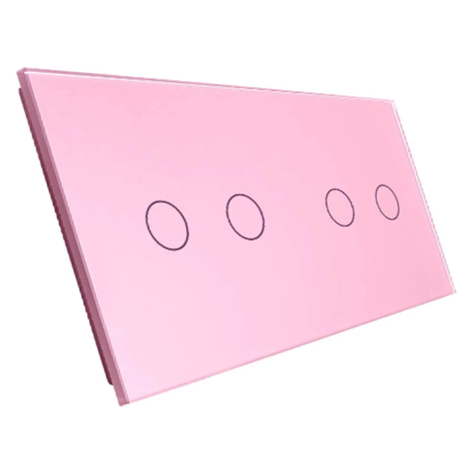 Podwójny panel szklany w kolorze różowym (7022-67) LIVOLO