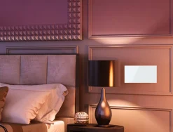 Podwójny panel szklany w kolorze Białym (7011-61) LIVOLO