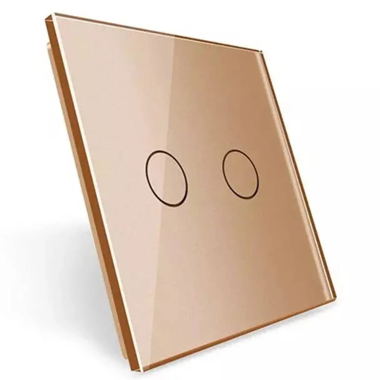 Podwójny złoty panel szklany (702-63) LIVOLO