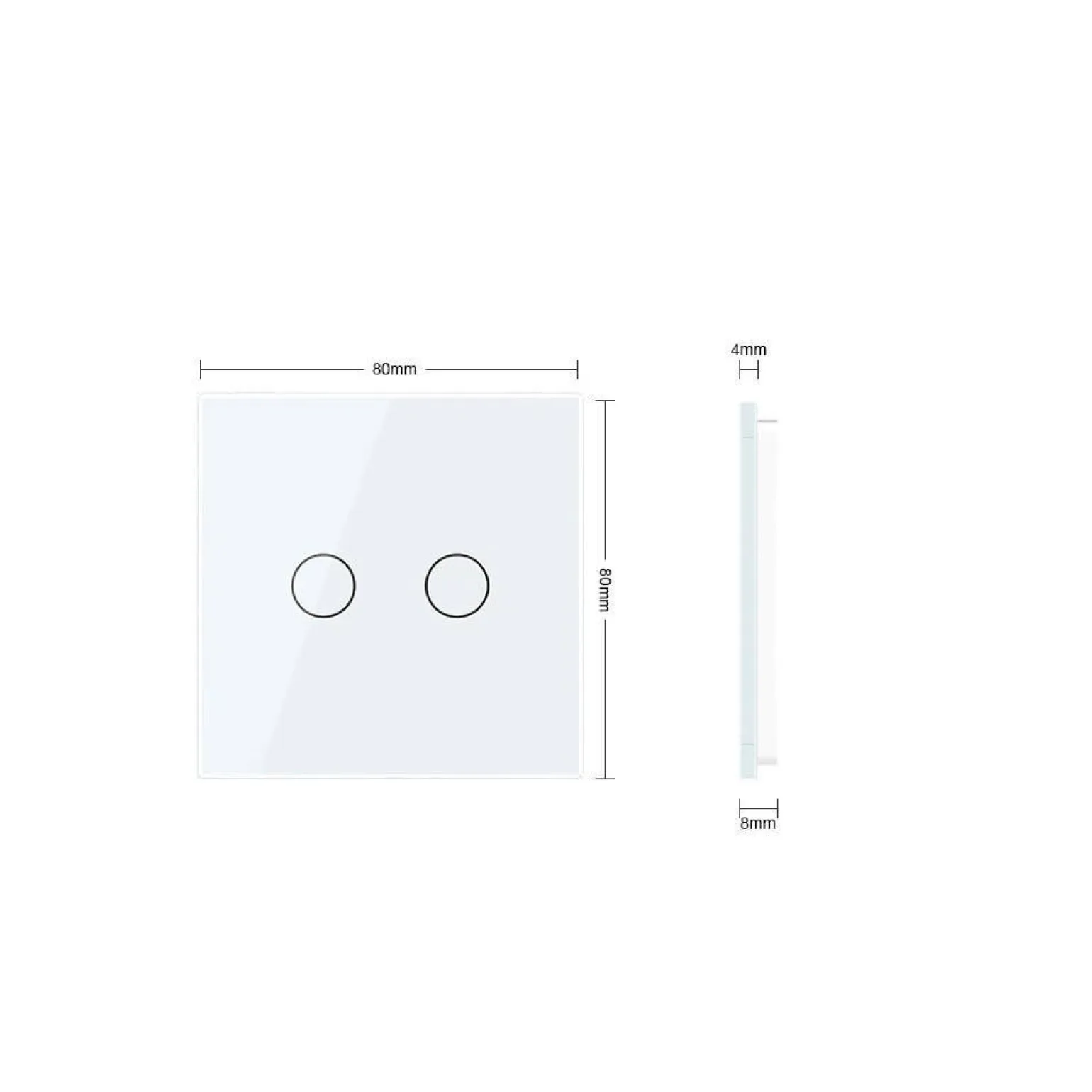 Podwójny złoty panel szklany (702-63) LIVOLO