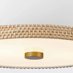 Pojedyncza lampa nad stół Doral Matowa biel, vintage mosiądz (QN-DORAL-P-M-WHT) - Quintiesse