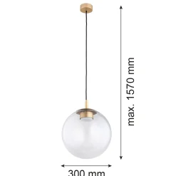 Pojedyncza lampa wisząca SACRAMENTO (8828) - Argon