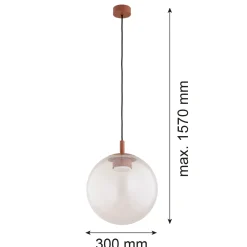 Pojedyncza lampa wisząca SACRAMENTO (8829) - Argon