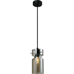 Pojedyncza lampa wisząca Nivio dymna 1xE27 (LP-2811/1P AM) - Light Prestige