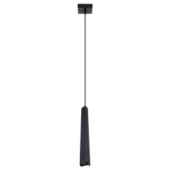 Pojedyncza lampa wisząca nad wyspę kuchenną PRYSM 1 czarna (SL.1400) - Sollux Lighting