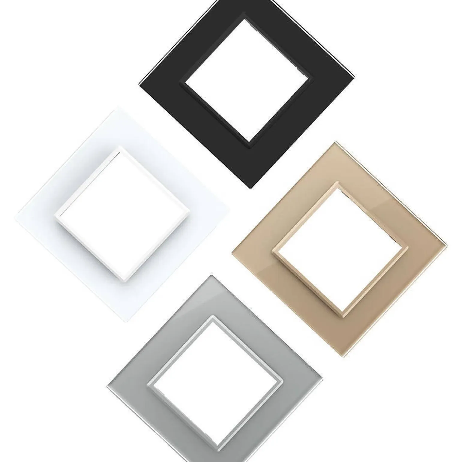 Pojedyncza ramka szklana w kolorze Zielonym (GPF-1-68) LIVOLO