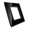 Pojedyncza ramka szklana w kolorze Czarnym (GPF-1-62) LIVOLO