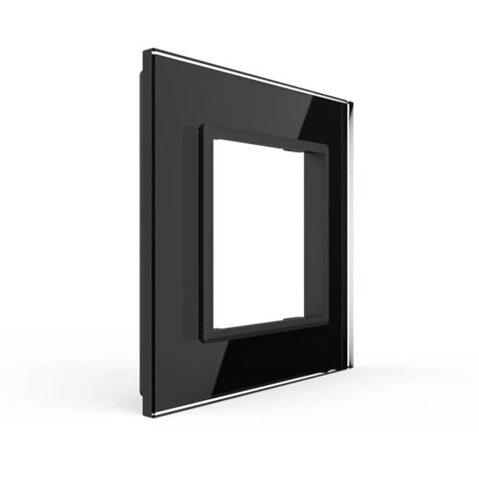 Pojedyncza ramka szklana w kolorze Czarnym (GPF-1-62) LIVOLO