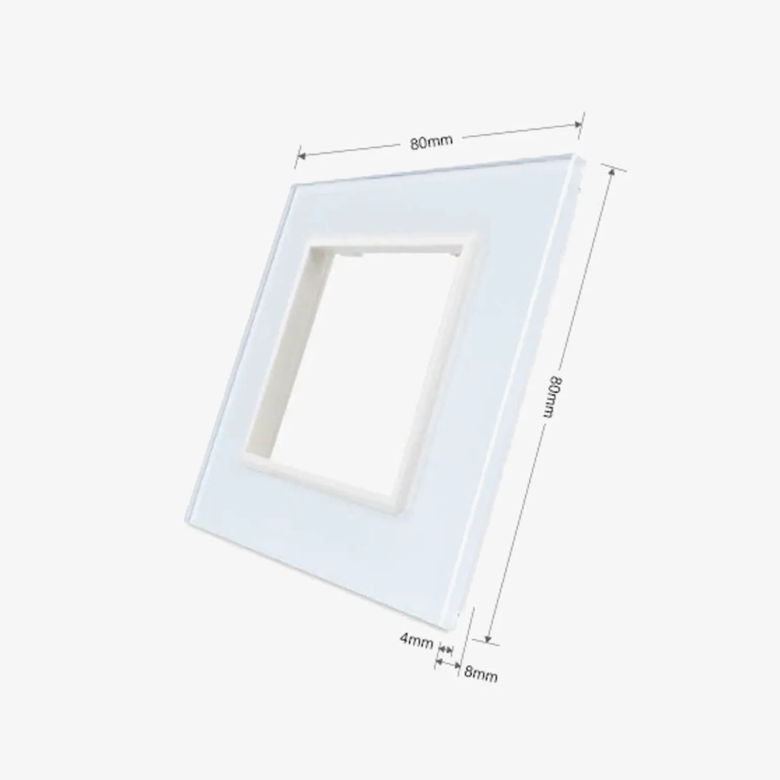 Pojedyncza ramka szklana w kolorze Czarnym (GPF-1-62) LIVOLO