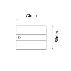 Pokrywa pod zasilanie do szynoprzewodu podtynkowego 3F 230V - Biały (6588) - Shilo