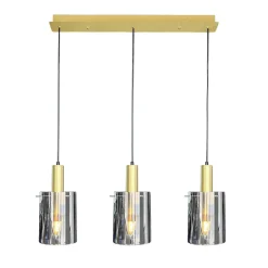 Potrójna lampa wisząca Arcadia Gold 3xE27 (ML1817) - Milagro