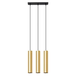 Potrójna Lampa Wisząca LAGOS 3 złoty połysk (SL.1201) - Sollux Lighting