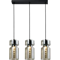 Potrójna lampa wisząca Nivio dymna 3xE27 (LP-2811/3L AM) - Light Prestige