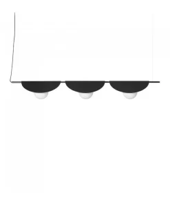 Potrójna lampa wisząca SALLO C czarna (SAC322P0) - Ummo
