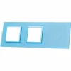 Potrójna niebieska ramka szklana z miejscem włącznika dotykowego (701GG-69) LIVOLO
