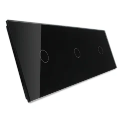 Potrójny czarny panel szklany (70111-62) LIVOLO