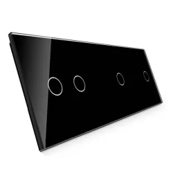 Potrójny panel szklany w kolorze czarnym (70112-62) LIVOLO