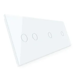 Potrójny panel szklany w kolorze białym (70112-61) LIVOLO