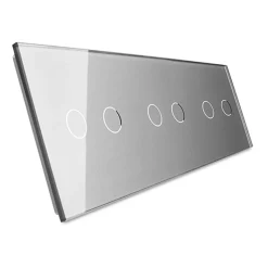 Potrójny panel szklany w kolorze srebrnym (70222-64) LIVOLO