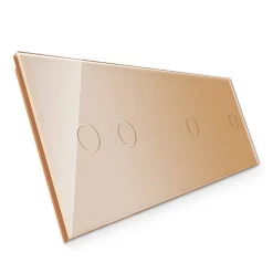 Potrójny panel szklany w kolorze złotym (70112-63) LIVOLO