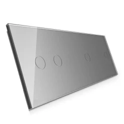 Potrójny panel szklany w kolorze srebrnym (70112-64) LIVOLO