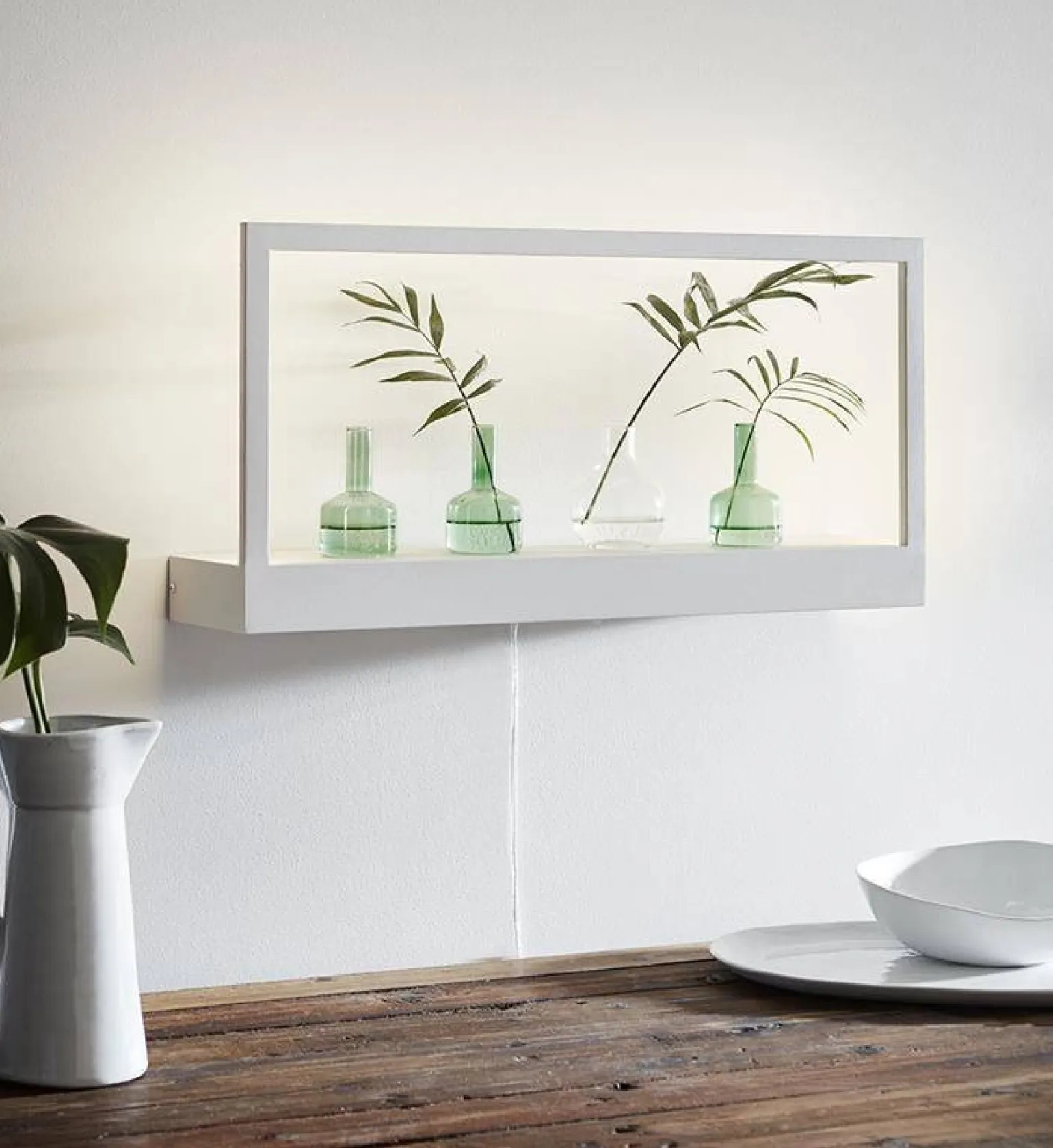 Poświetlana półka kinkiet PABLO XL Wall White (107564) Markslojd