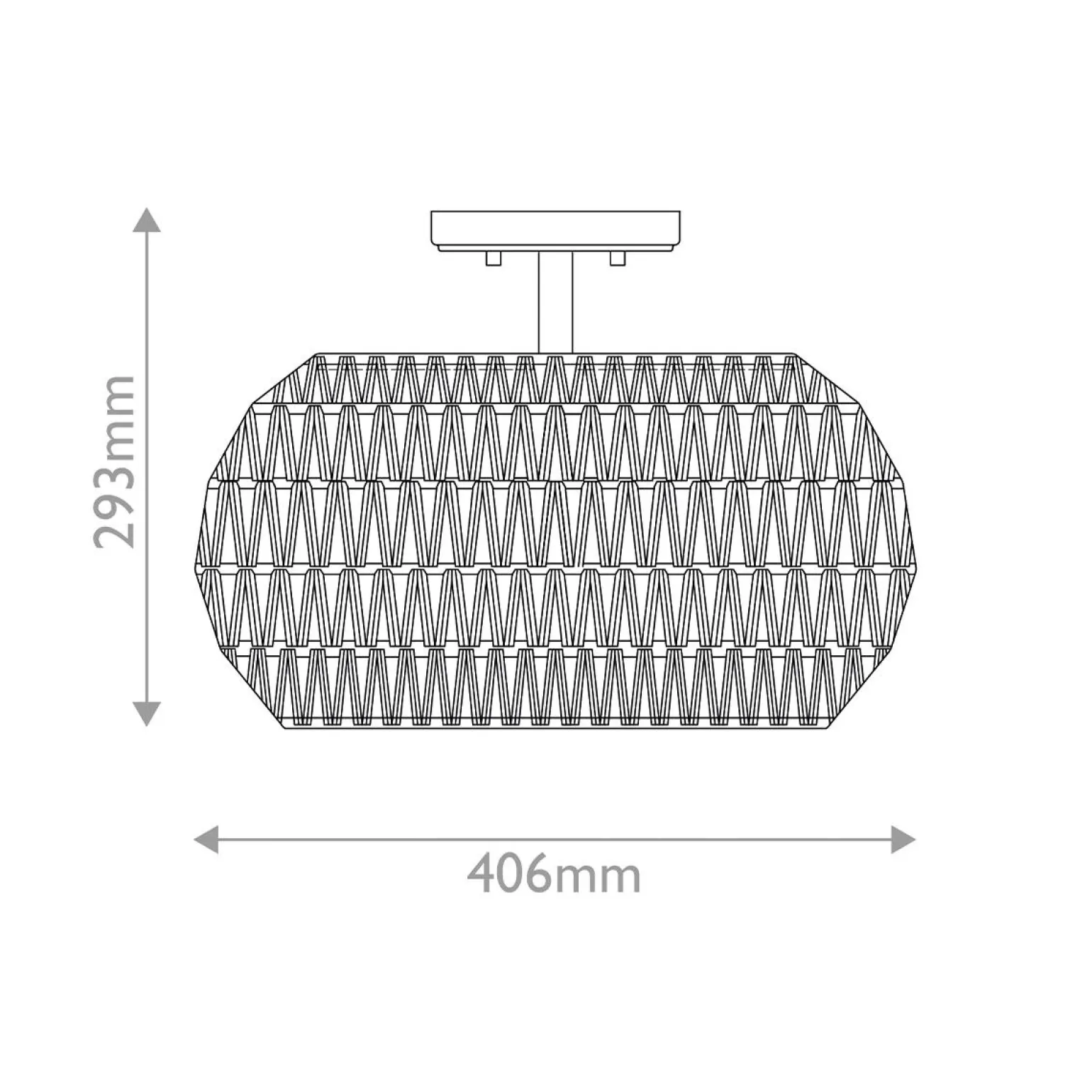 Półplafon Casablanca - 3 źródła światła - Palladiański brąz (QZ-CASABLANCA-3SF-PBZ) - Elstead Lighting