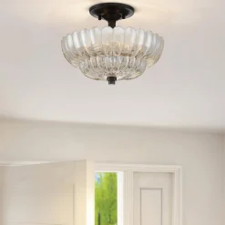 Półplafon Whitecap - 3 źródła światła - Kakaowy brąz (QZ-WHITECAP-SF-S) - Elstead Lighting