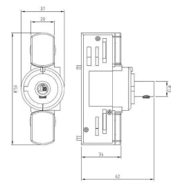 ProRail3 adapter do zwisu Universal Cz 230V metal/tworzywo sztuczne 3-faz (PL91387) - Paulmann