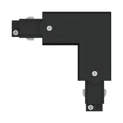 ProRail3 łącznik L uziem wew Czarny 230V metal/tworzywo sztuczne 3-faz (PL91375) - Paulmann